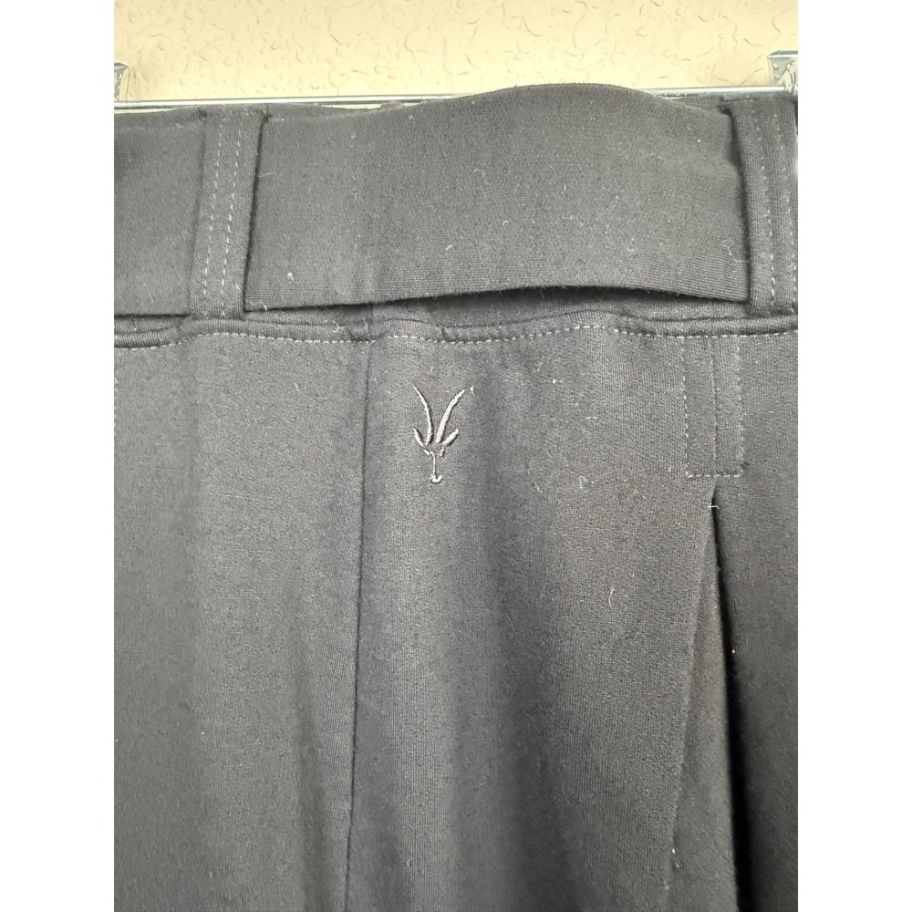 Ibex Womens Merino Wool Cinch Belted Black Skirt Pull On Made in USA Pleated S - Picture 4 of 7